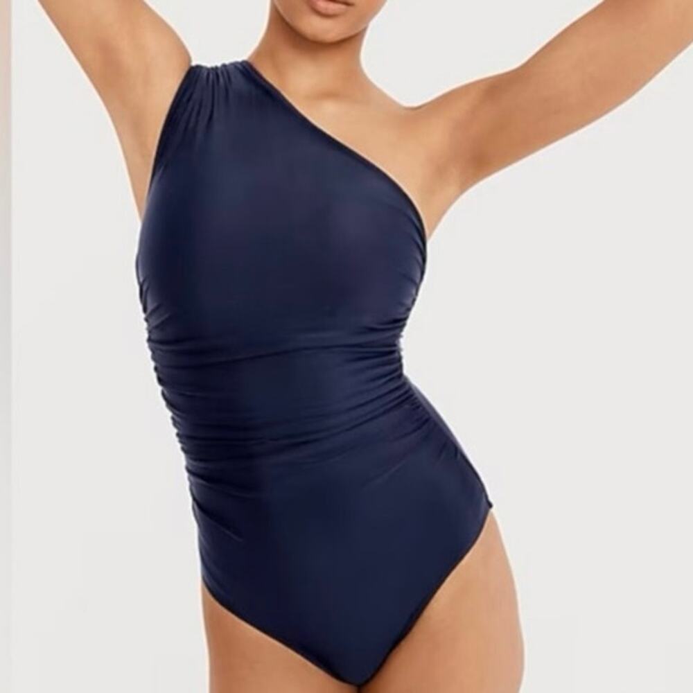 J. Crew Navy One Piece Swimsuit Size 8